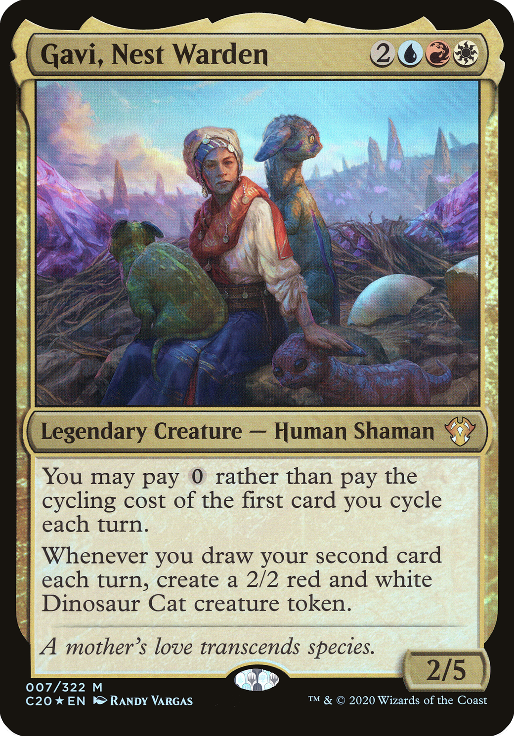 Gavi, Nest Warden (Oversized) [Commander 2020 Oversized]-1