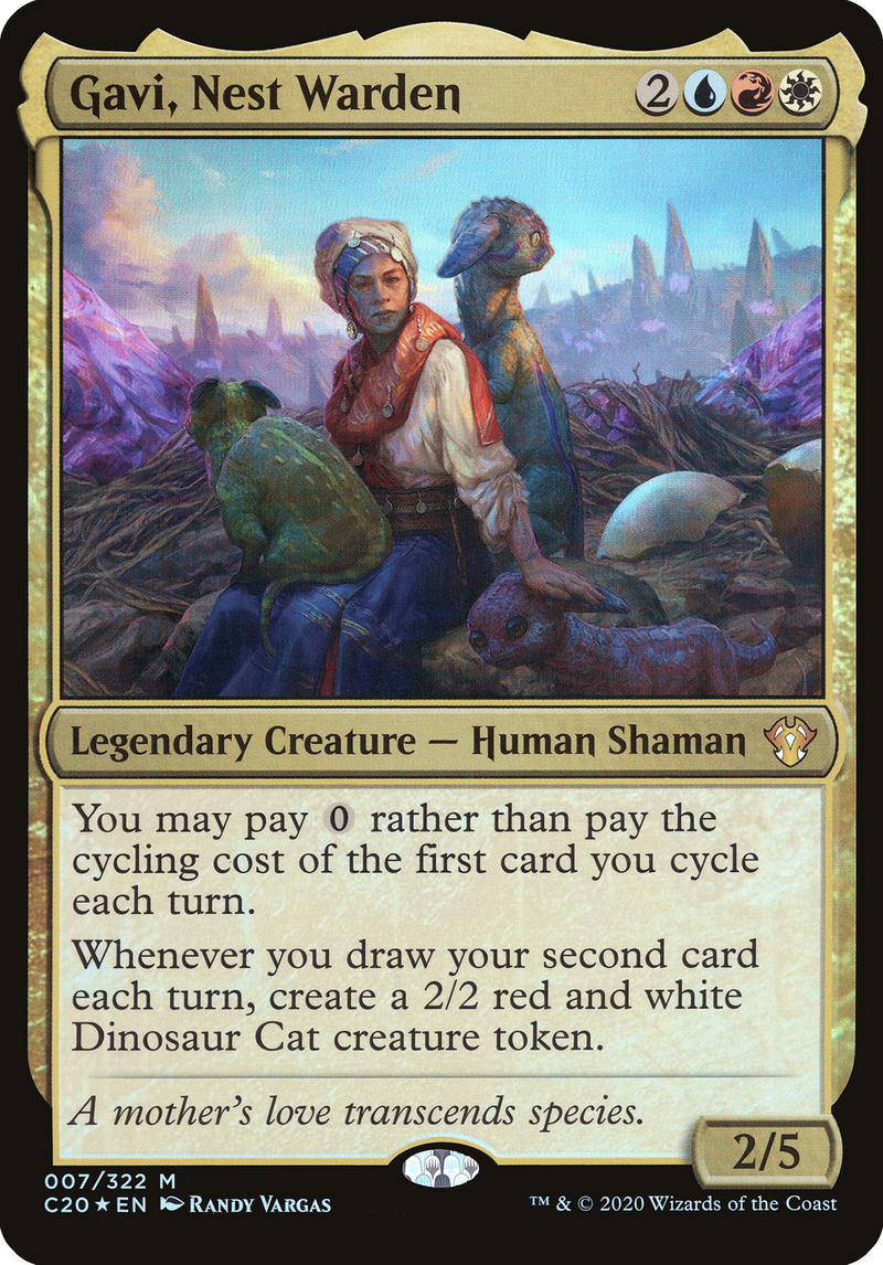 Gavi, Nest Warden (Oversized) [Commander 2020 Oversized]-1