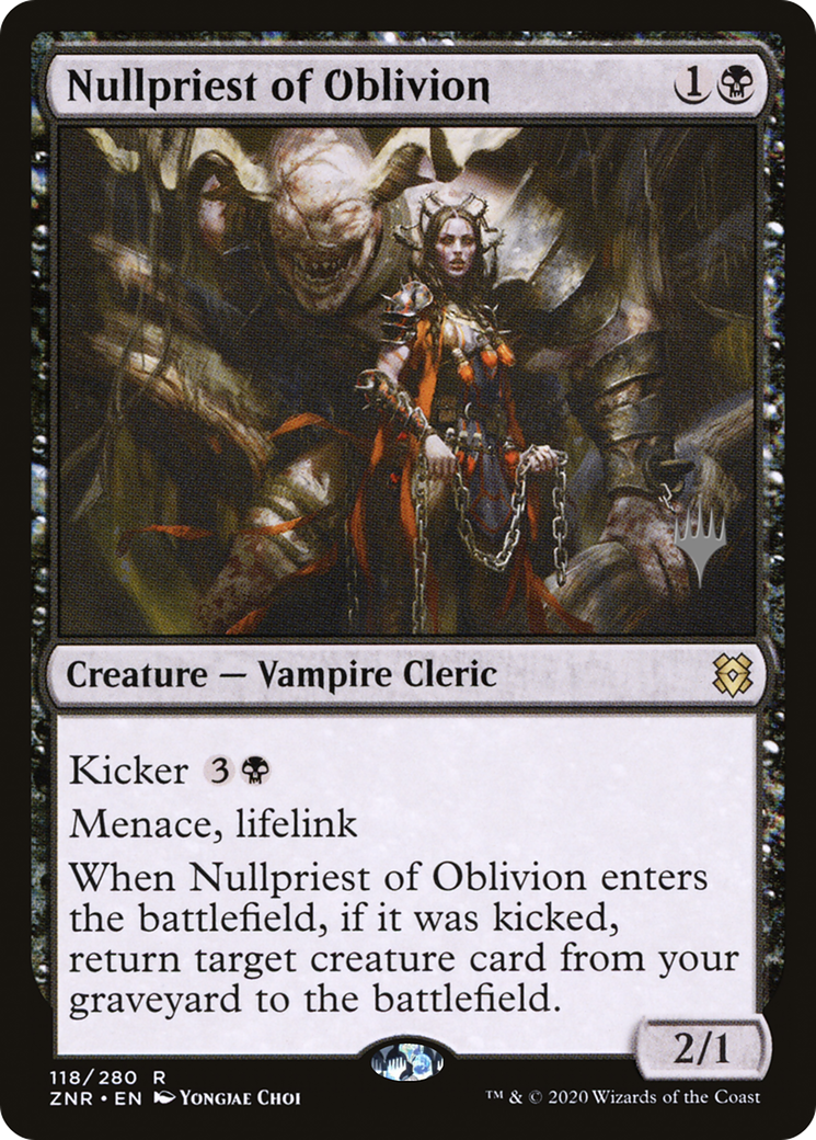 Nullpriest of Oblivion (Promo Pack) [Zendikar Rising Promos]-1