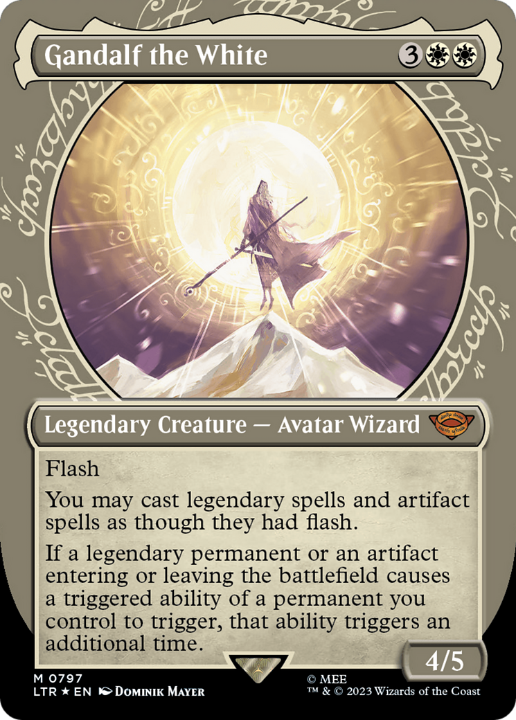 Gandalf the White (Showcase) (Surge Foil) [The Lord of the Rings: Tales of Middle-Earth]-1