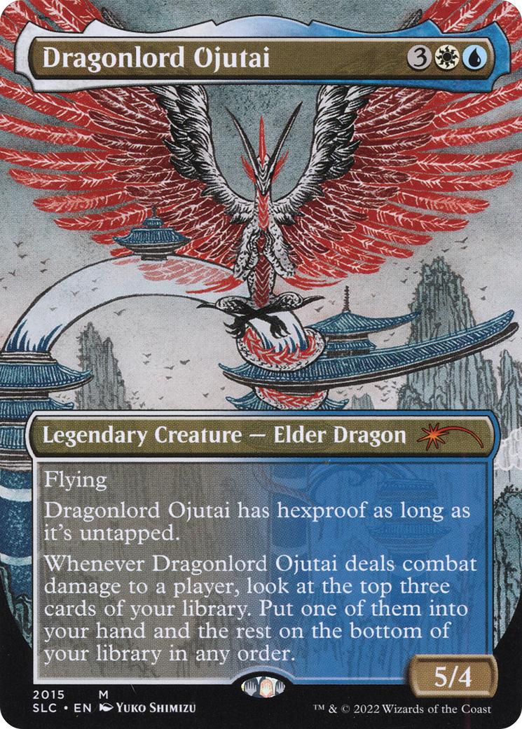 Dragonlord Ojutai (Borderless) [Secret Lair Countdown Kit]-1