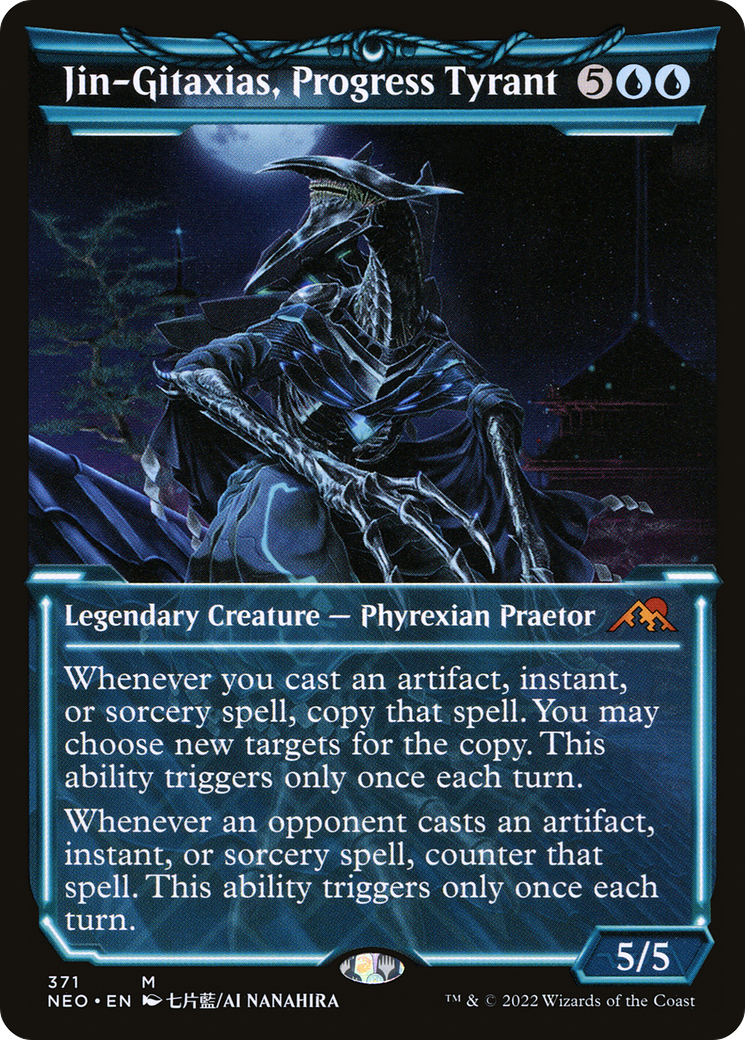 Jin-Gitaxias, Progress Tyrant (Showcase Soft Glow) [Kamigawa: Neon Dynasty]-1