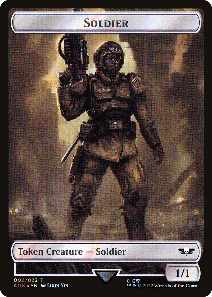 Soldier (T40K-02★) - Warhammer 40,000 Tokens Foil-1