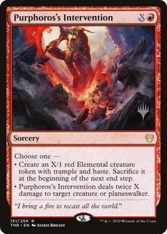 Purphoros's Intervention (Promo Pack) [Theros Beyond Death Promos]-1