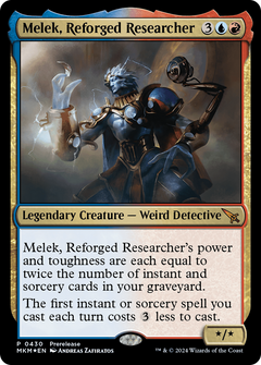Melek, Reforged Researcher [Murders at Karlov Manor Prerelease Promos]-1
