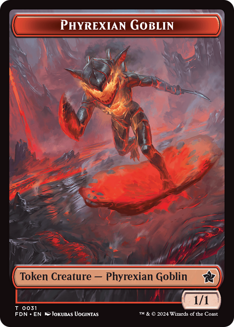Phyrexian Goblin (TFDN-031) - Foundations Tokens Foil-1