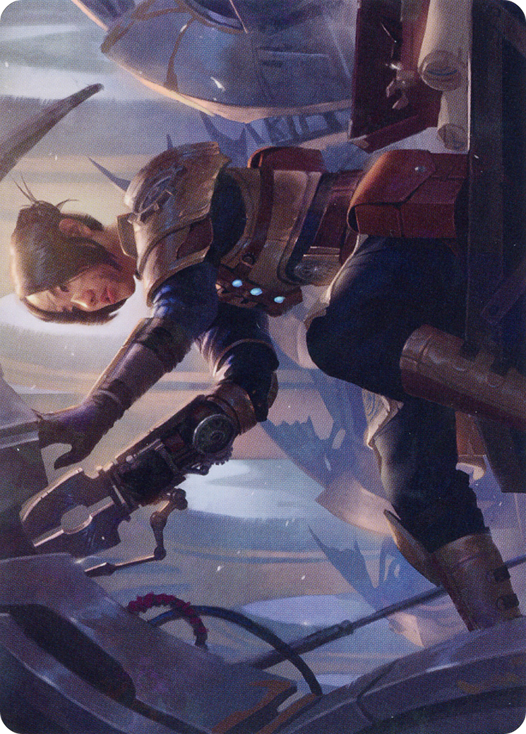 Thopter Mechanic // Thopter Mechanic (ABRO-013) - The Brothers' War Art Series (Borderless) Foil-3