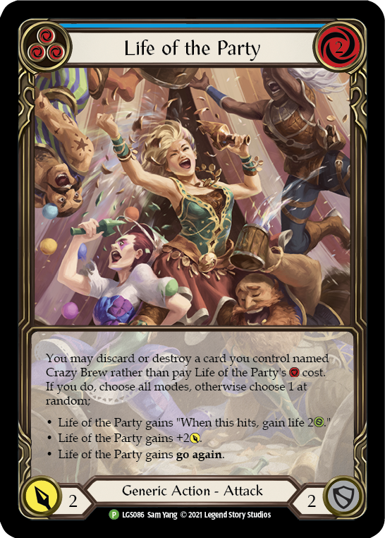 Life of the Party (Blue) [LGS086] (Promo)  Rainbow Foil-1