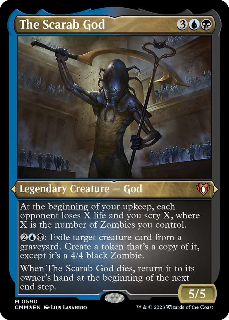 The Scarab God (CMM-590) - Commander Masters Etched Foil-1
