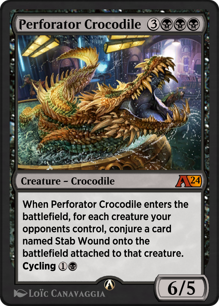 Perforator Crocodile (YMKM-011) - Alchemy: Murders at Karlov Manor-1