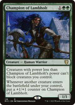 Champion of Lambholt [Innistrad: Midnight Hunt Commander]-1