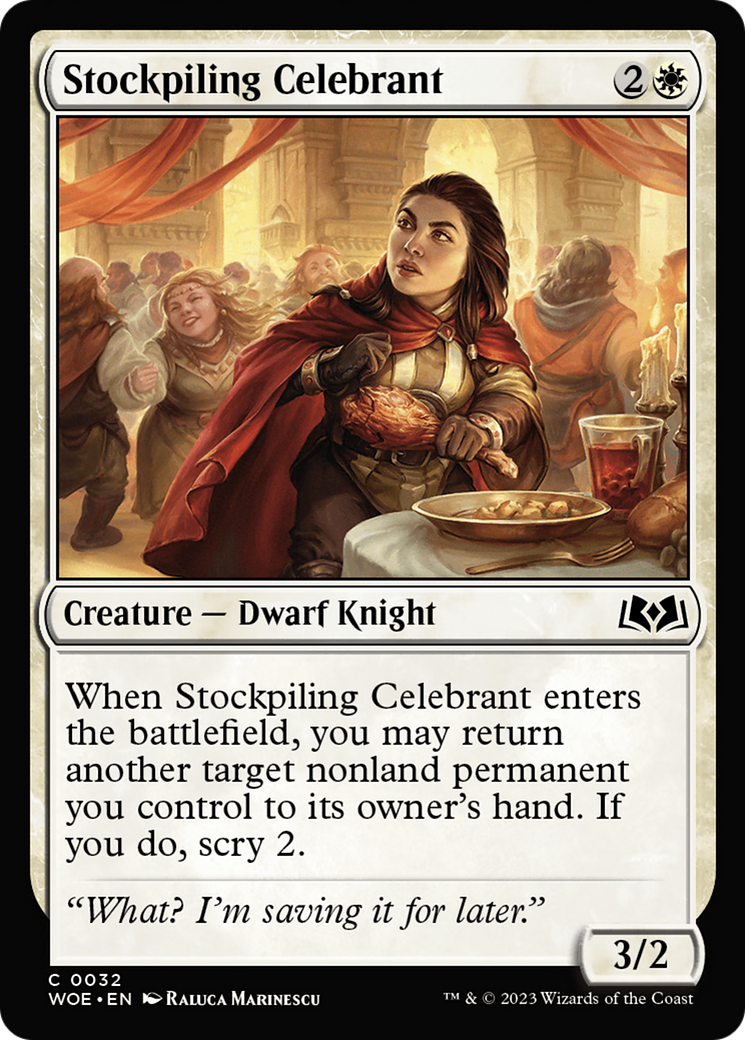 Stockpiling Celebrant [Wilds of Eldraine]-1