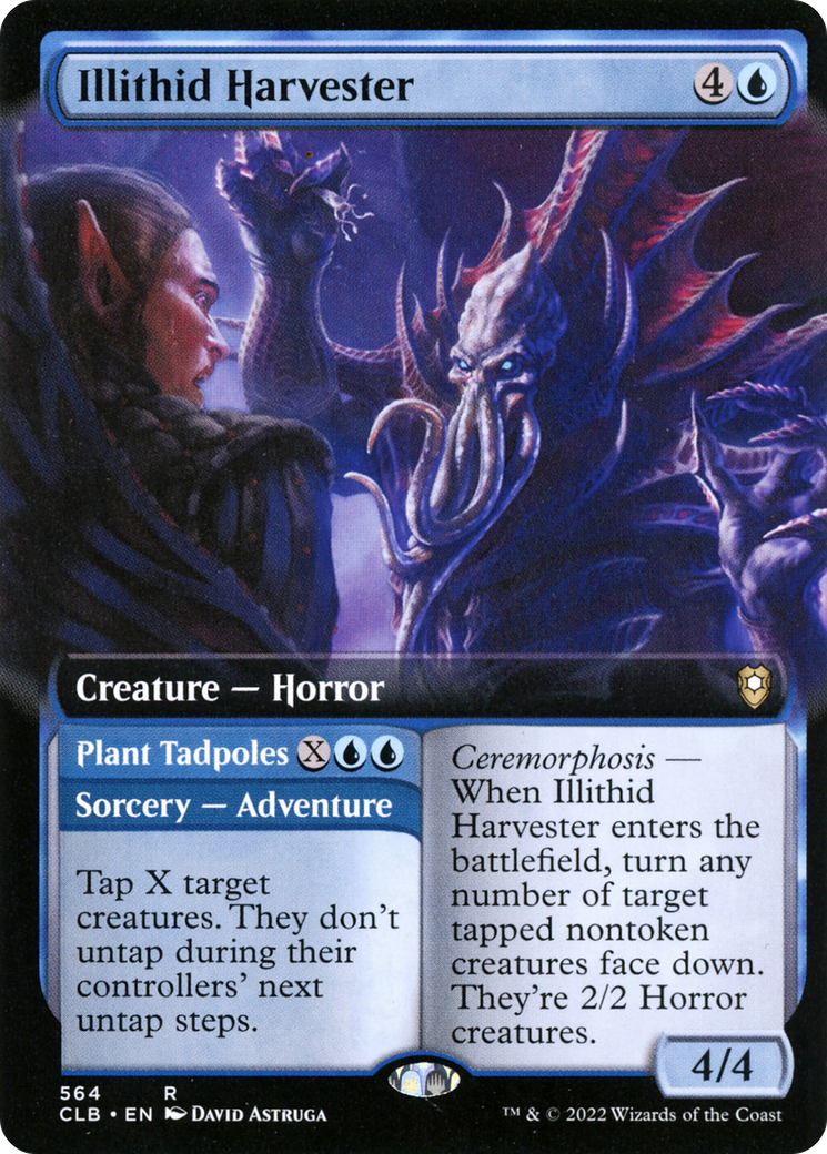 Illithid Harvester // Plant Tadpoles (Extended Art) [Commander Legends: Battle for Baldur's Gate]-1