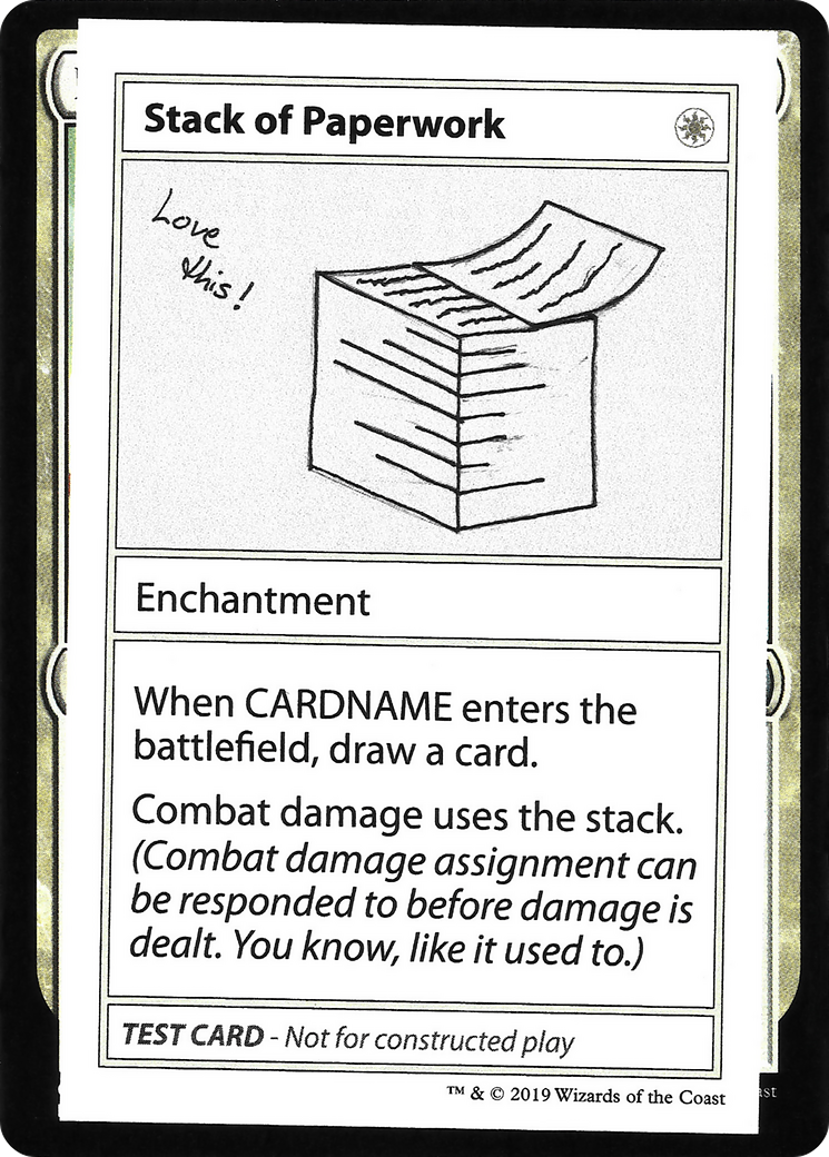 Stack of Paperwork (2021 Edition) [Mystery Booster Playtest Cards]-1