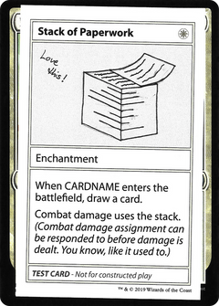 Stack of Paperwork (2021 Edition) [Mystery Booster Playtest Cards]-1