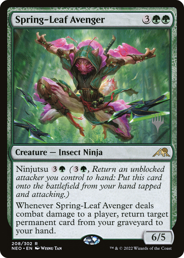 Spring-Leaf Avenger (Promo Pack) [Kamigawa: Neon Dynasty Promos]-1