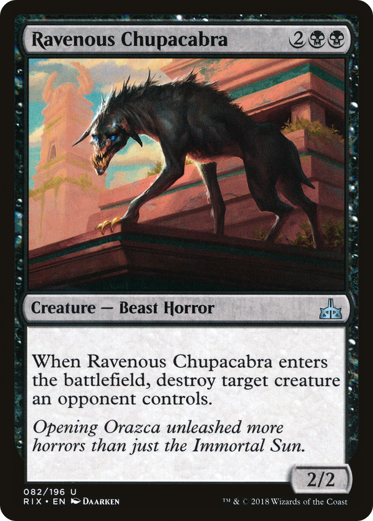 Ravenous Chupacabra [Rivals of Ixalan]-1
