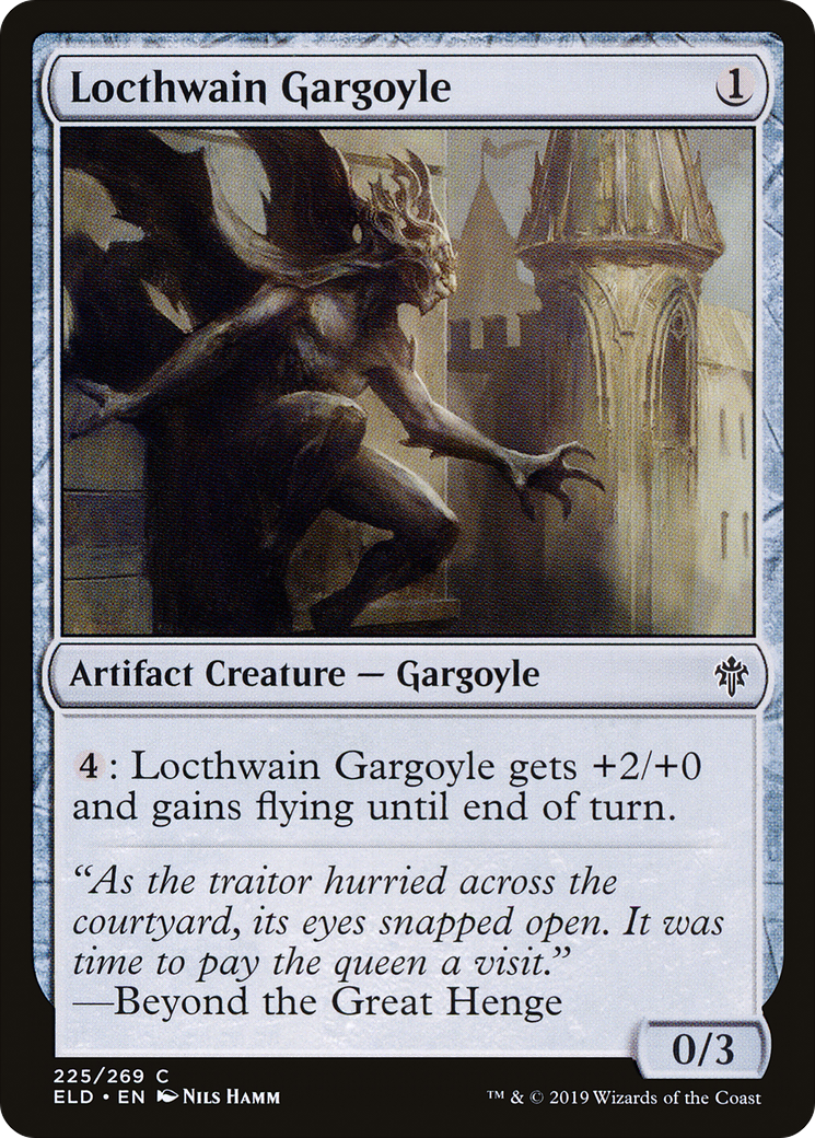 Locthwain Gargoyle [Throne of Eldraine]-1