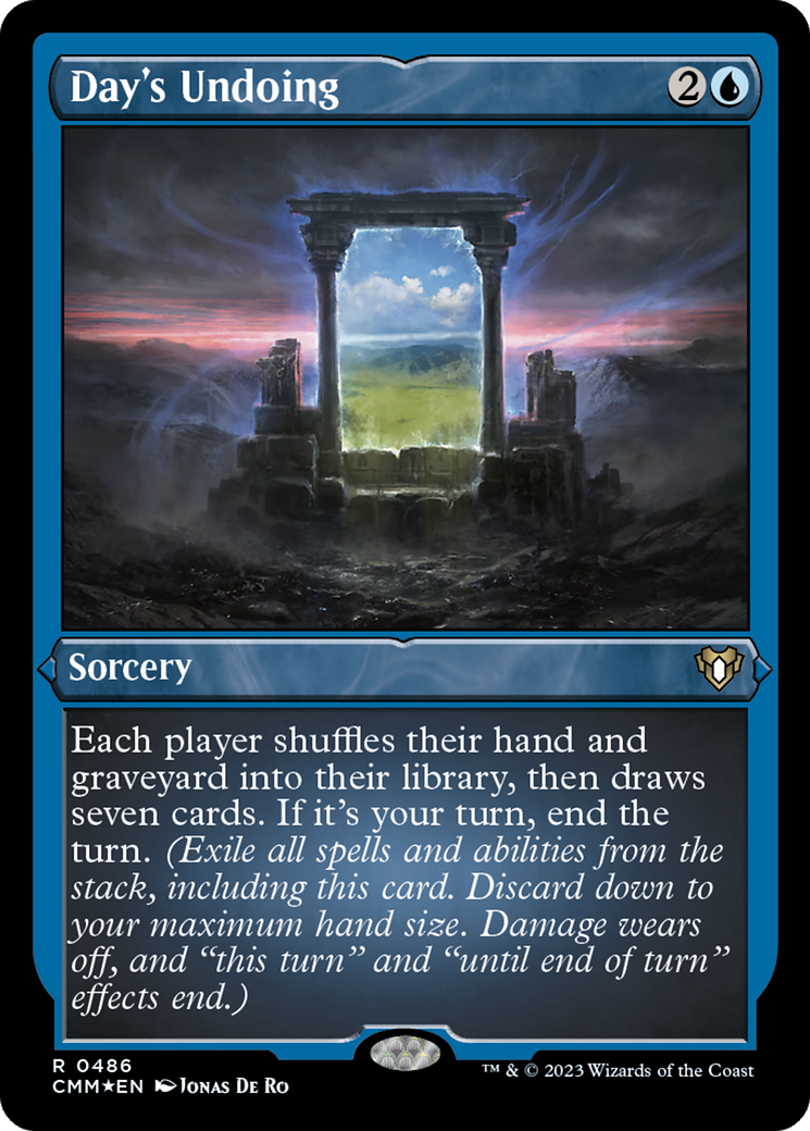 Day's Undoing (CMM-486) - Commander Masters Etched Foil-1