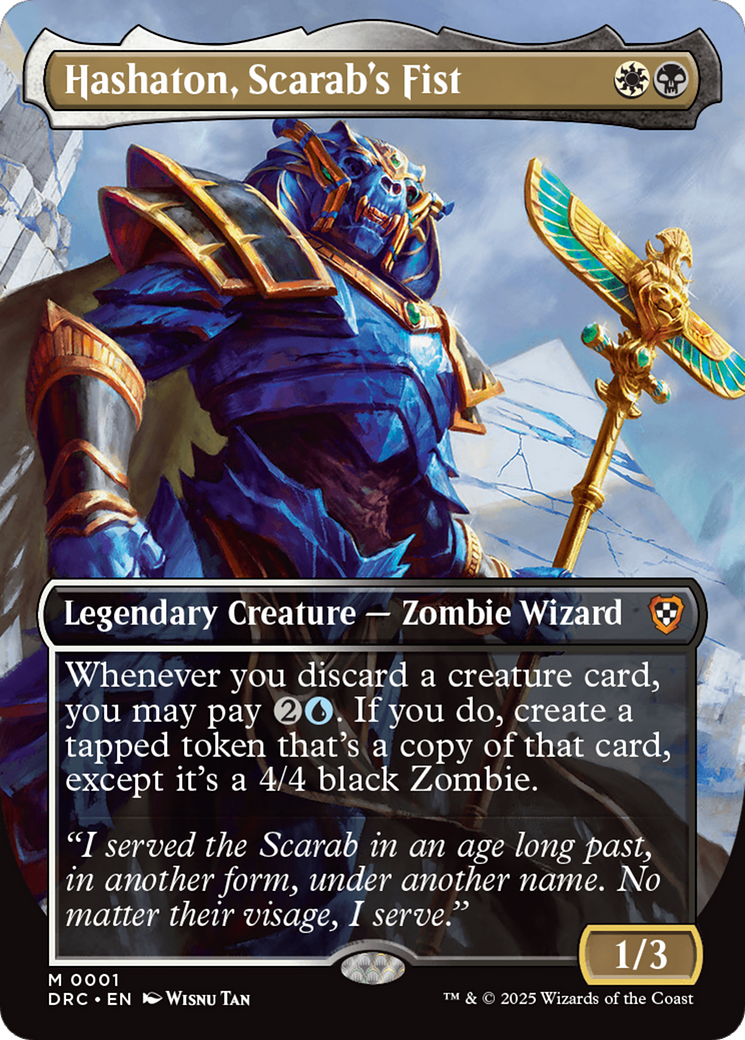 Hashaton, Scarab's Fist (Borderless) [Aetherdrift Commander]-1