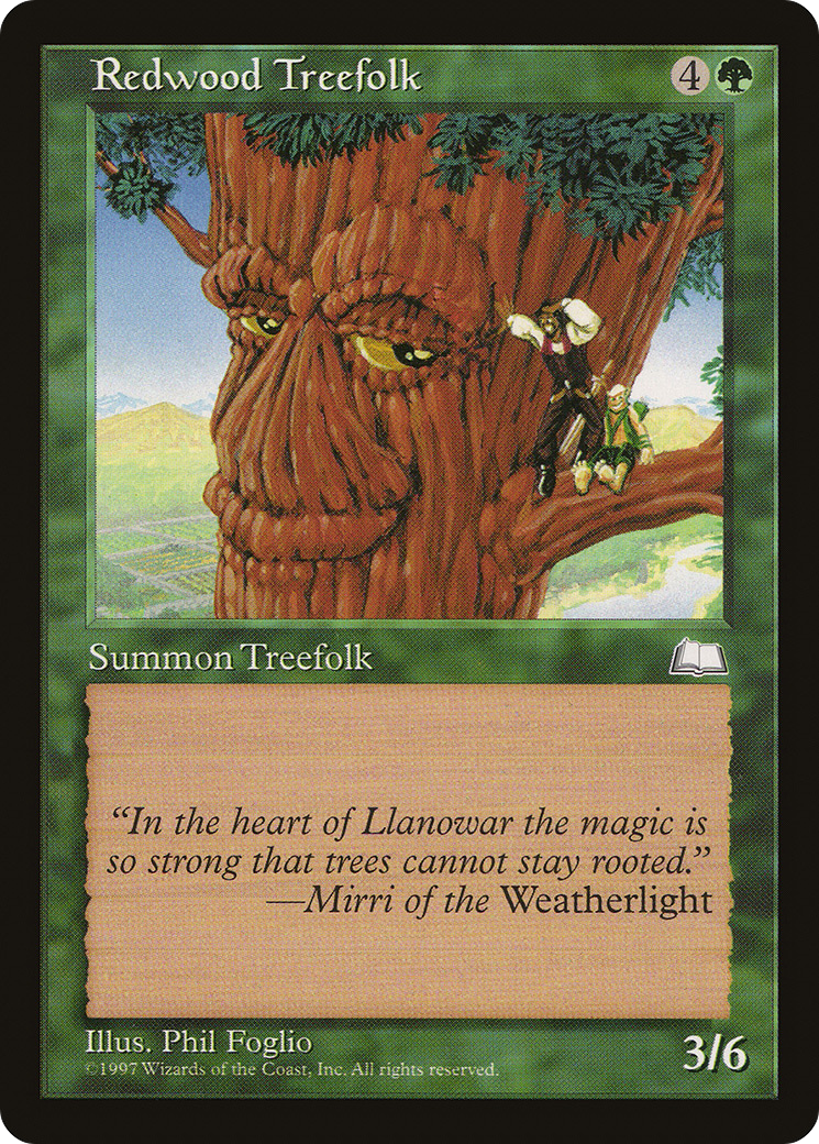 Redwood Treefolk [Weatherlight]-1