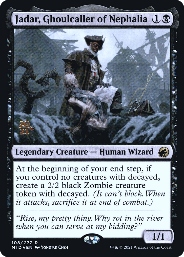 Jadar, Ghoulcaller of Nephalia [Innistrad: Midnight Hunt Prerelease Promos]-1