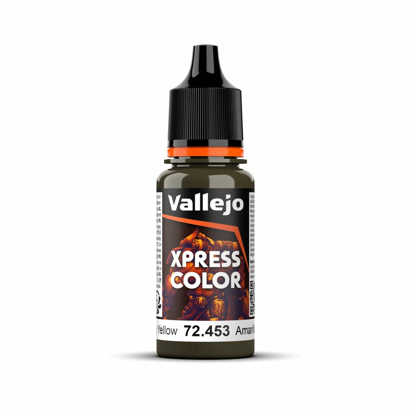 Vallejo Game Color Xpress Color Military Yellow 18ml Acrylic Paint-1