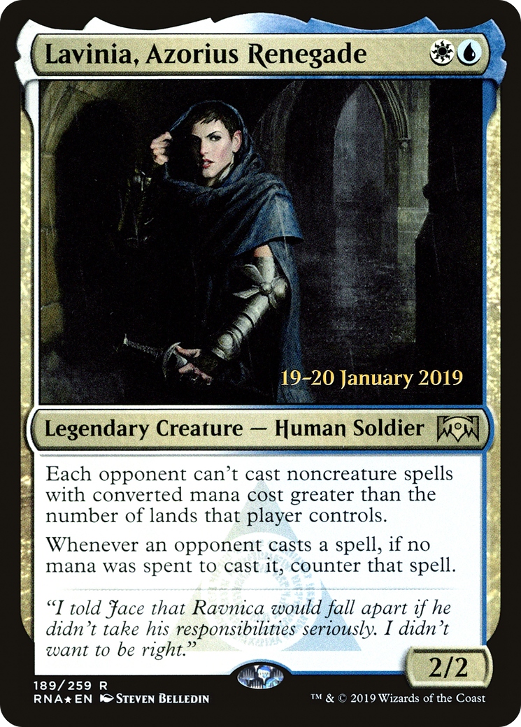 Lavinia, Azorius Renegade [Ravnica Allegiance Prerelease Promos]-1