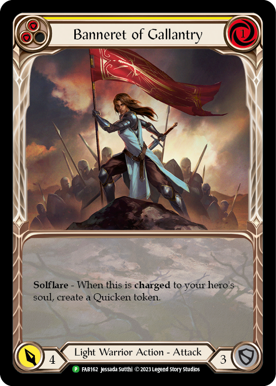 Banneret of Gallantry [FAB162] (Promo)  Rainbow Foil-1