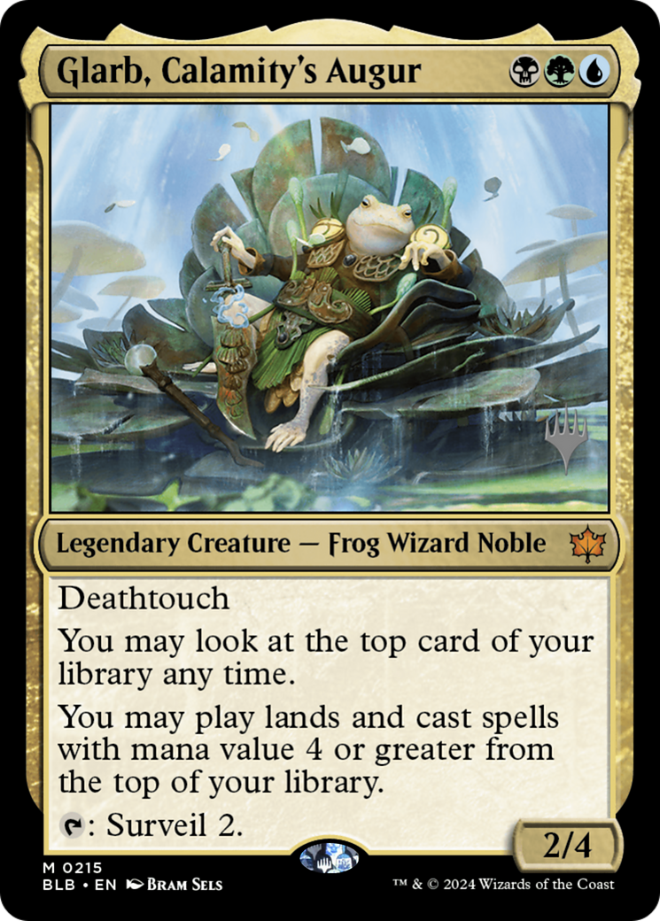 Glarb, Calamity's Augur (Promo Pack) [Bloomburrow Promos]-1