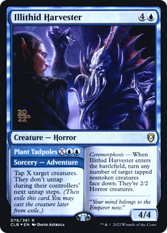 Illithid Harvester // Plant Tadpoles [Commander Legends: Battle for Baldur's Gate Prerelease Promos]-1