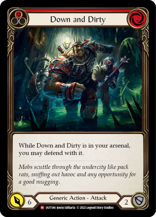Down and Dirty [OUT184] (Outsiders)  Rainbow Foil-2