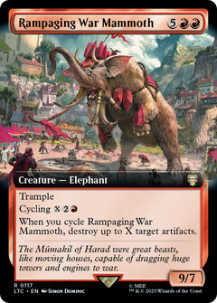 Rampaging War Mammoth (Extended Art) [The Lord of the Rings: Tales of Middle-Earth Commander]-1