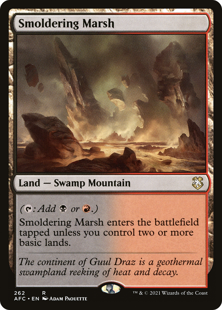 Smoldering Marsh [Dungeons & Dragons: Adventures in the Forgotten Realms Commander]-1