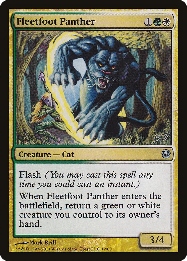 Fleetfoot Panther [Duel Decks: Ajani vs. Nicol Bolas]-1