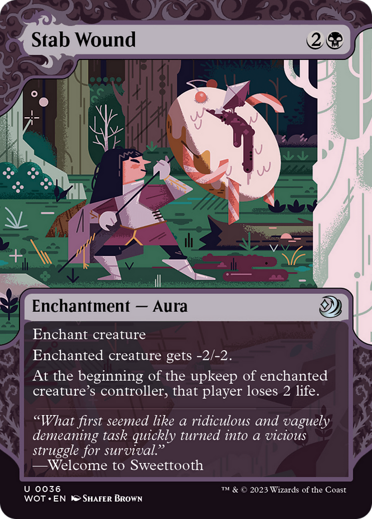 Stab Wound [Wilds of Eldraine: Enchanting Tales]-1