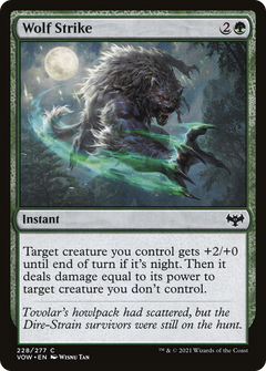 Wolf Strike (VOW-228) - Innistrad: Crimson Vow Foil-1