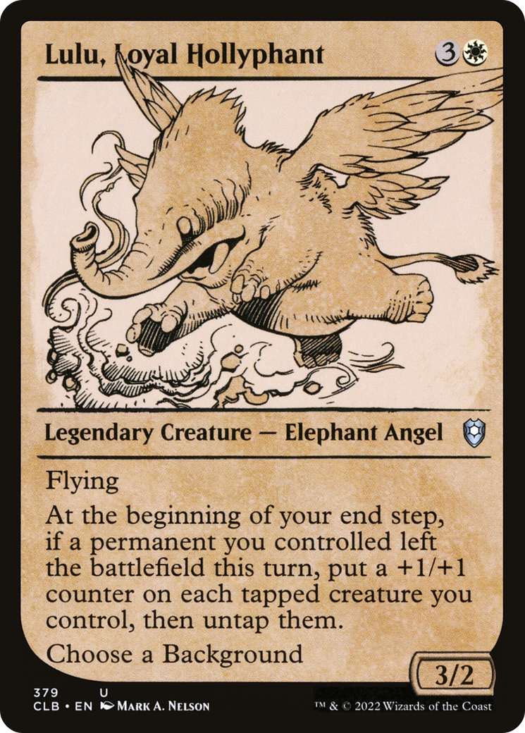 Lulu, Loyal Hollyphant (Showcase) [Commander Legends: Battle for Baldur's Gate]-1
