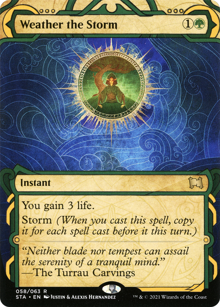 Weather the Storm (STA-058) - Strixhaven Mystical Archive: (Showcase) (Borderless)-1