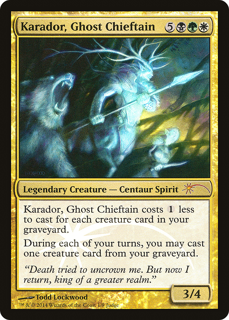 Karador, Ghost Chieftain [Judge Gift Cards 2014]-1