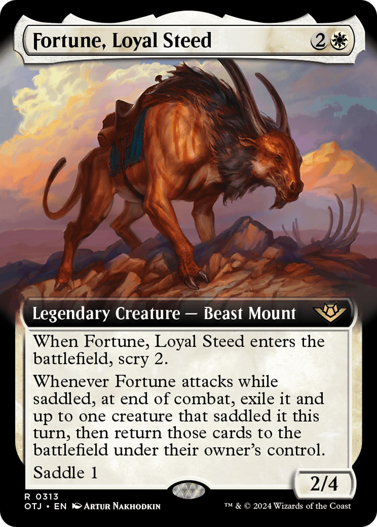 Fortune, Loyal Steed (Extended Art) [Outlaws of Thunder Junction]-1