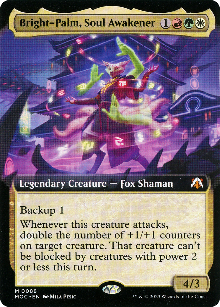 Bright-Palm, Soul Awakener (Extended Art) [March of the Machine Commander]-1