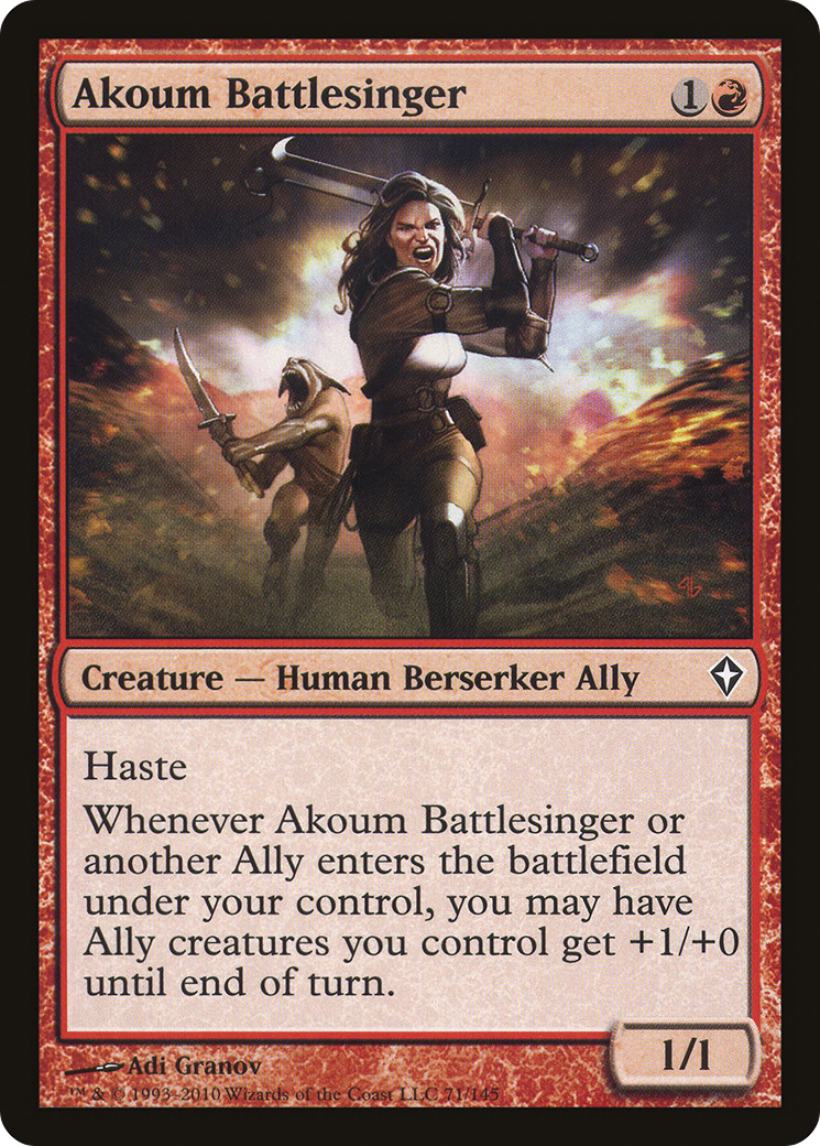 Akoum Battlesinger [Worldwake]-1