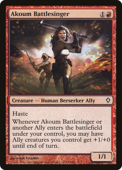 Akoum Battlesinger [Worldwake]-1