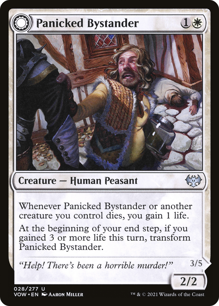 Panicked Bystander // Cackling Culprit [Innistrad: Crimson Vow]-3