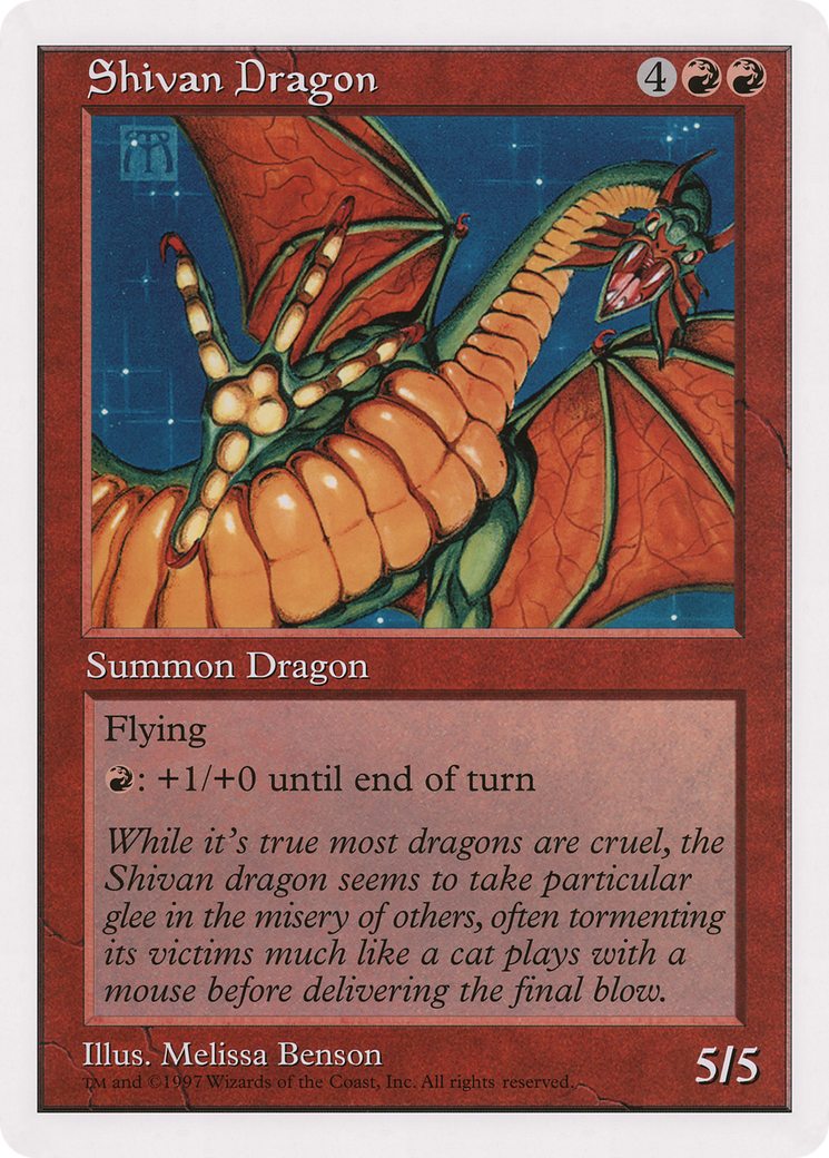 Shivan Dragon (O90P-005) - Oversized 90's Promos-1