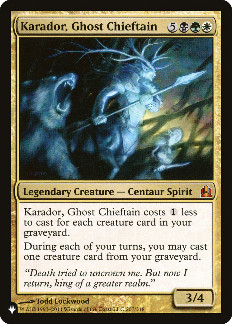 Karador, Ghost Chieftain [The List]-1