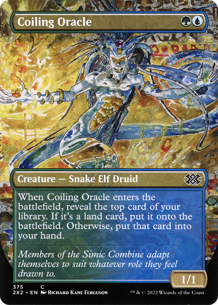 Coiling Oracle (Borderless Alternate Art) [Double Masters 2022]-1