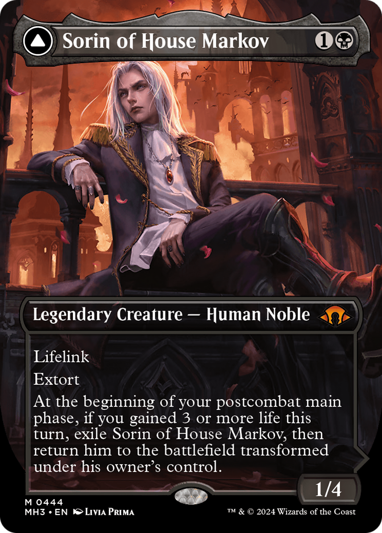 Sorin of House Markov // Sorin, Ravenous Neonate (Borderless) [Modern Horizons 3]-3