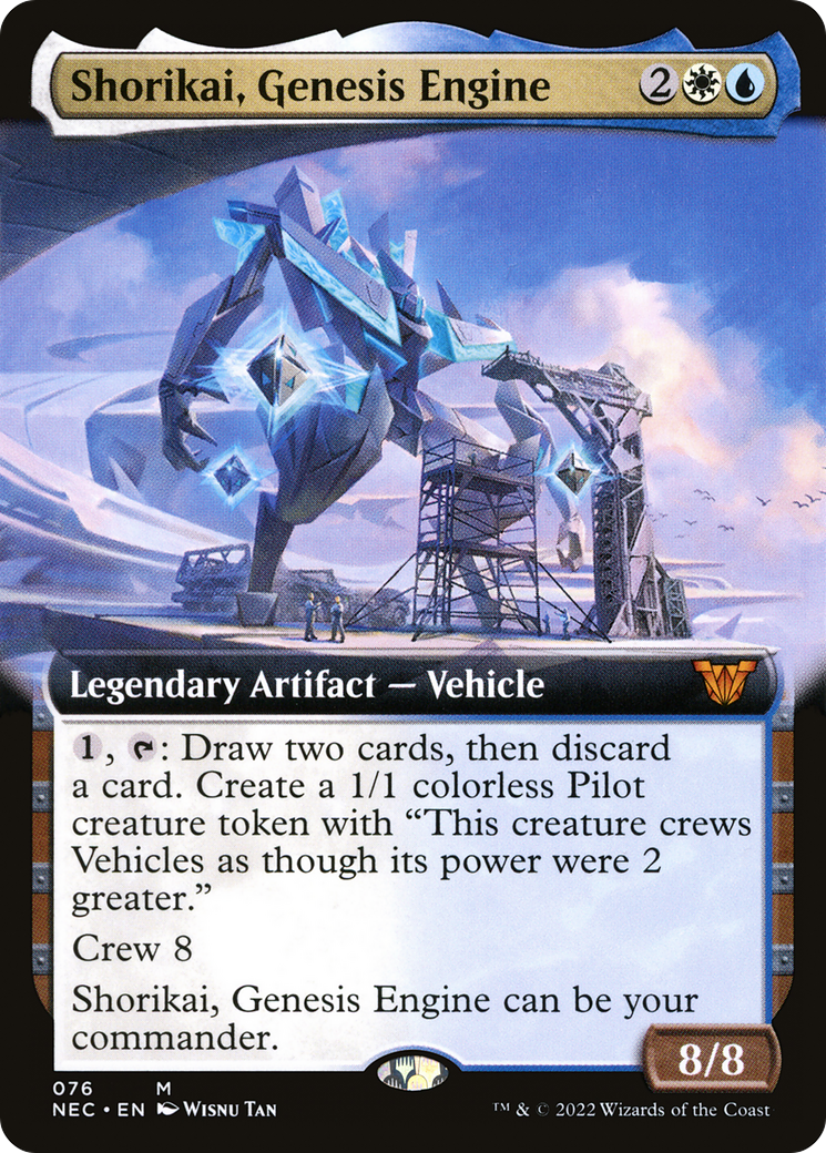 Shorikai, Genesis Engine (Extended Art) [Kamigawa: Neon Dynasty Commander]-1
